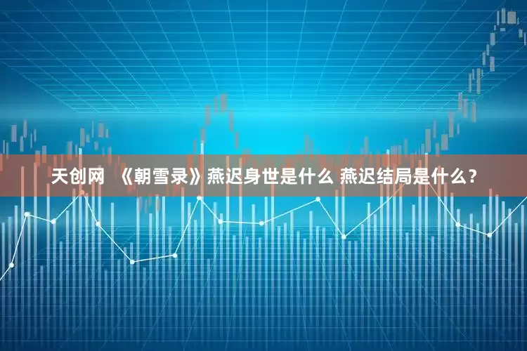 天创网  《朝雪录》燕迟身世是什么 燕迟结局是什么？
